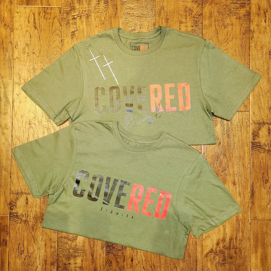 Covered Girl Script J:29:11 T-shirt (Olive)