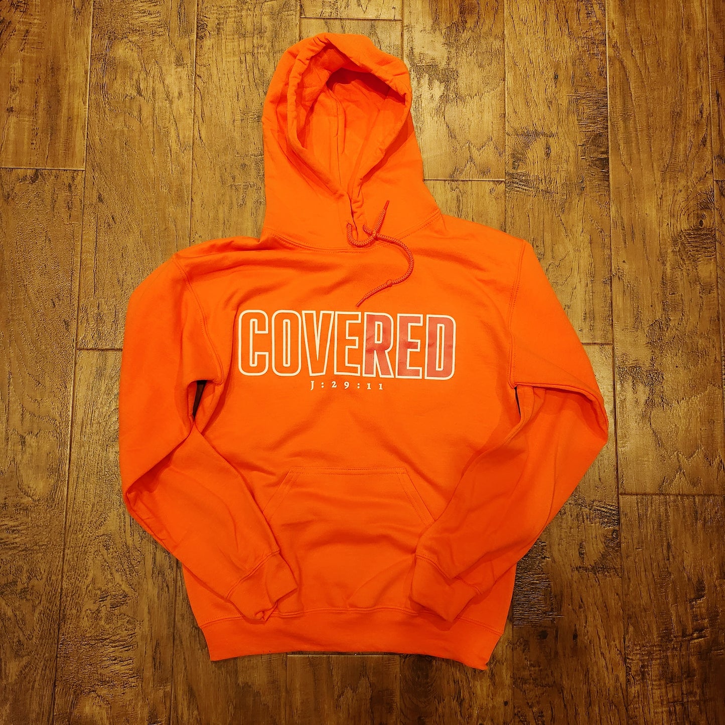 Covered Statement Hoodie (Orange)